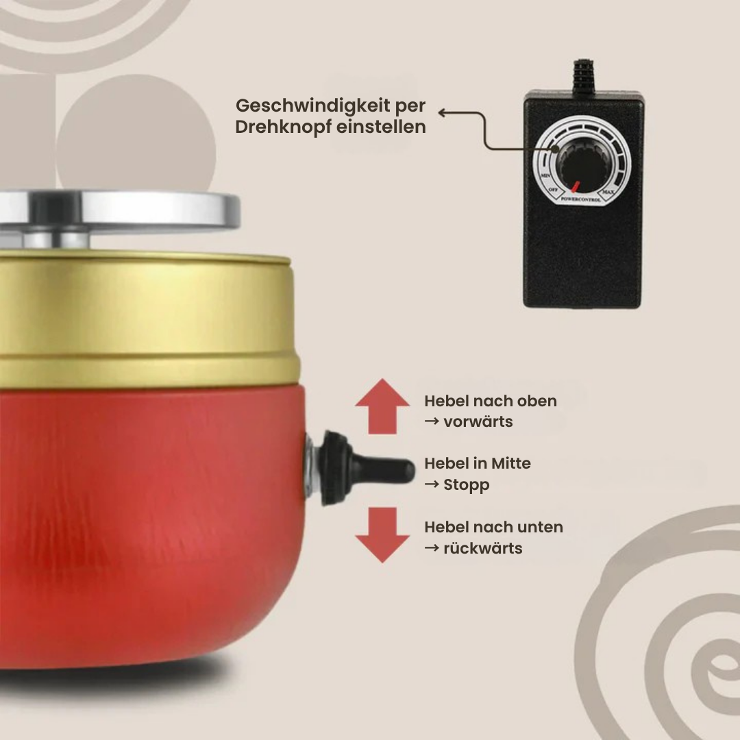 Letzter Tag -50% | Poterio™ Tragbare Mini-Töpferscheibe