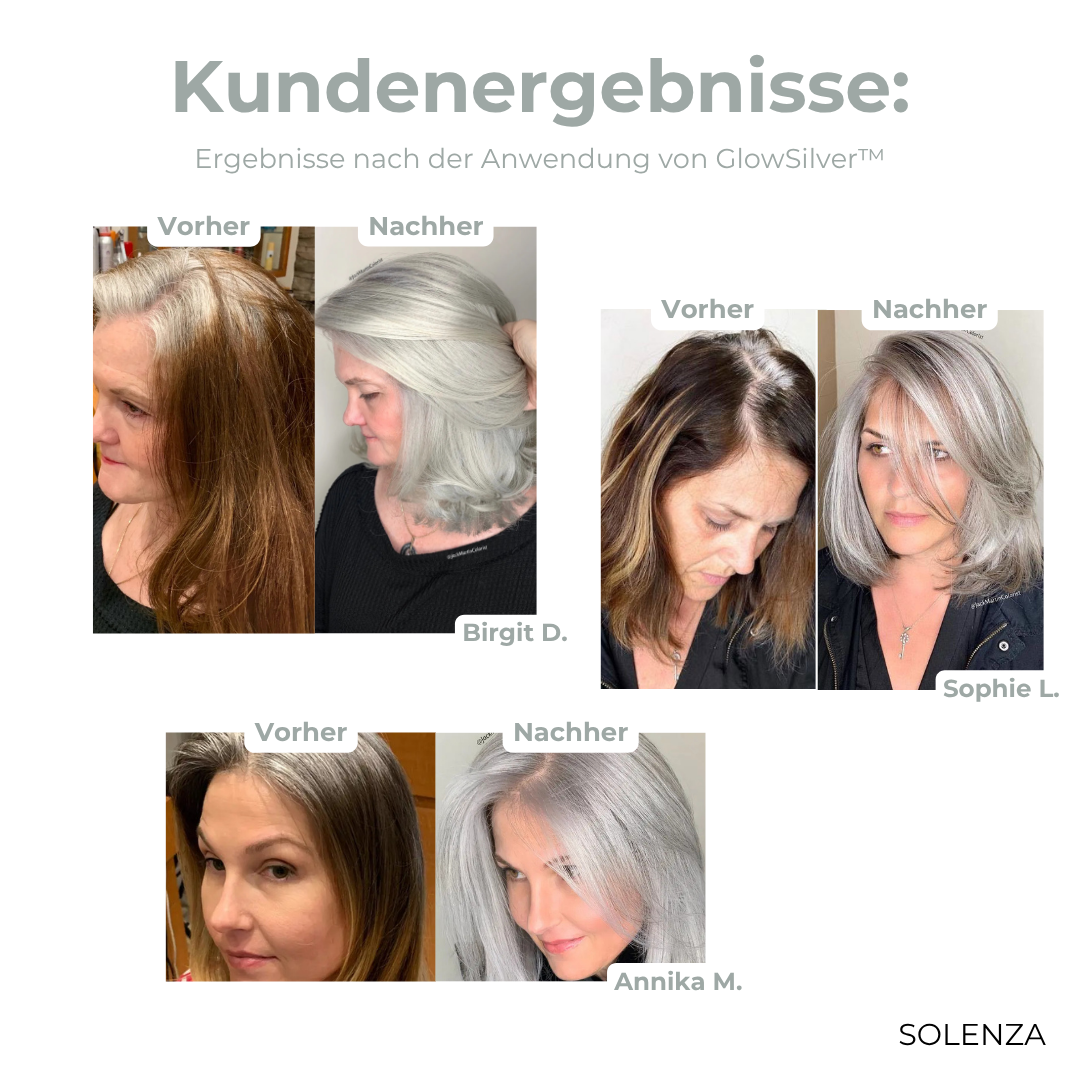 1+1 GRATIS | GlowSilver™ Natürliches 2-in-1 Haarfarbe