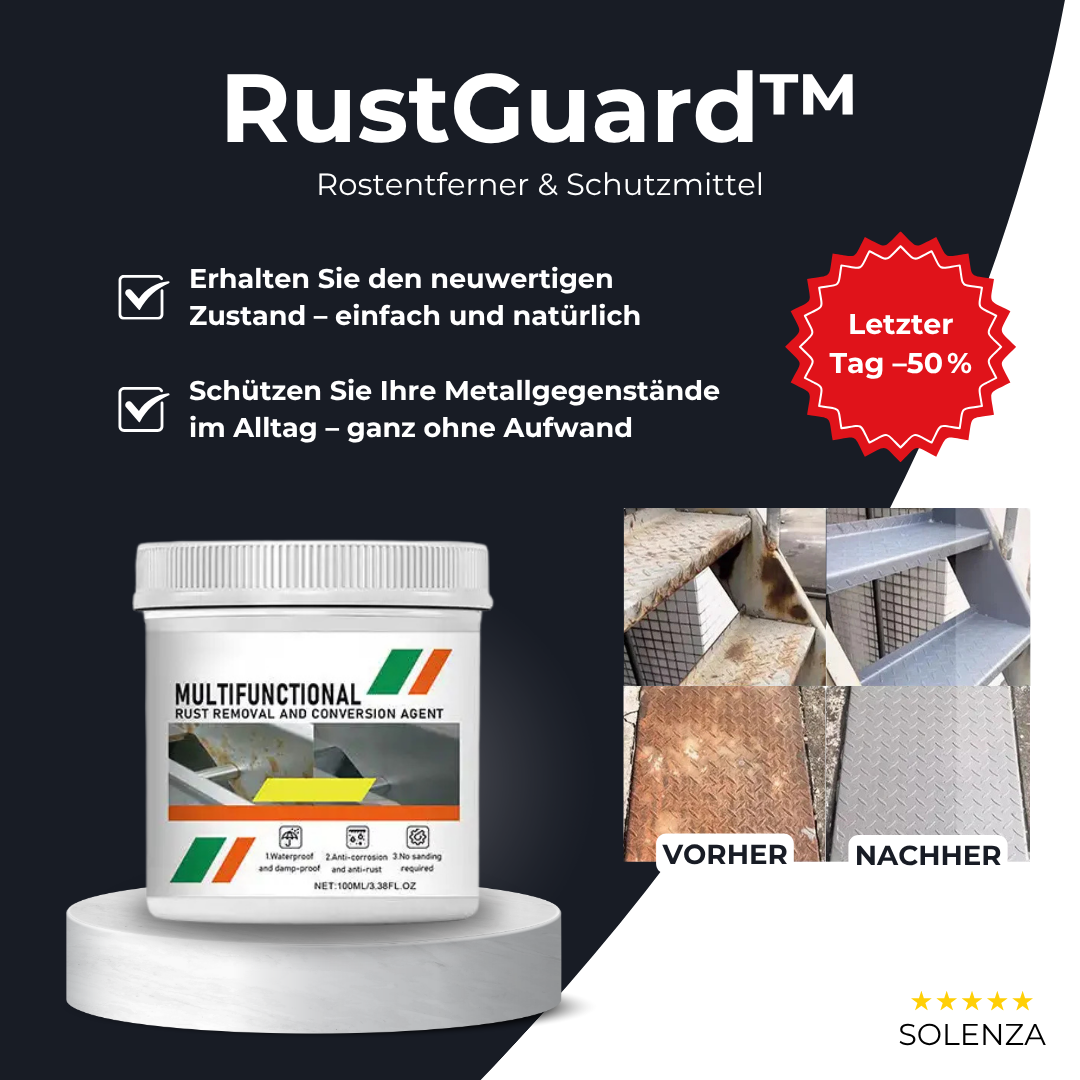 Letzter Tag -50% | RustGuard™ Rostentferner und Schutzmittel