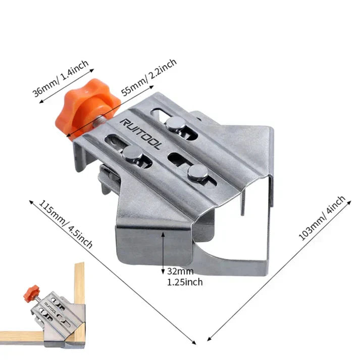 1+1 GRATIS | EdgeCraft™ Edelstahl-Winkelklemme