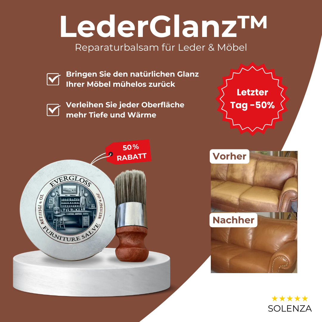 Letzter Tag -50 % | LederGlanz™ Reparaturbalsam für Leder & Möbel